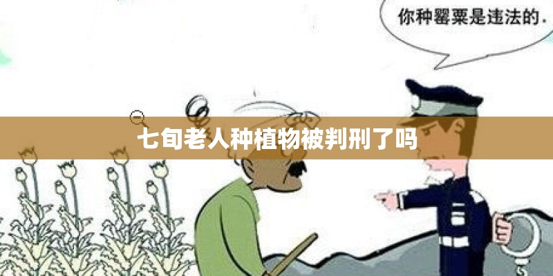 七旬老人种植物被判刑了吗 七旬老人种植物被判刑了吗