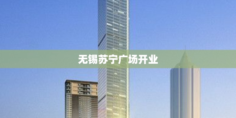 无锡苏宁广场开业