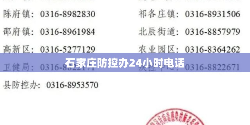 石家庄防控办24小时电话